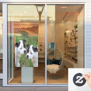 Schwarz-weiße Puppen, Fensterheber Fensteraufkleber