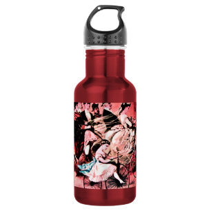 SCHWARZ-WEISSE RED BICYCLE WEDD PARTY EDELSTAHLFLASCHE