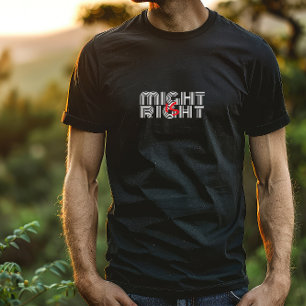 Schwarz-weiße rote Typografie inspirierender T - S T-Shirt