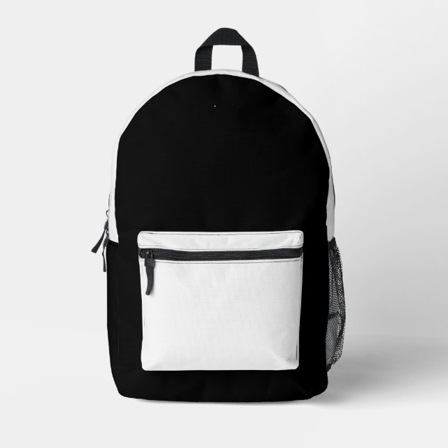 Schwarz-weiße Rucksäcke gedruckter Rucksack (Vorderseite)