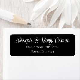 Schwarz-weiße Schrift Elegante Hochzeit Anpassbar
