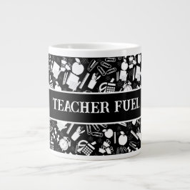 Schwarz-weiße Schulbedarf MusterlehrerStudent Jumbo-Tasse