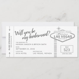 Schwarz-weiße Silver Vegas Bridesmaid-Vorschlagska