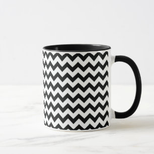 Schwarz-weiße Sparren Tasse