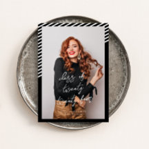 Schwarz-weiße Streifen Moderner Minimalistischer A