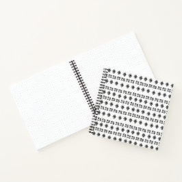 Schwarz-weiße Tribal Markierungen Bullet Journal S Notizbuch