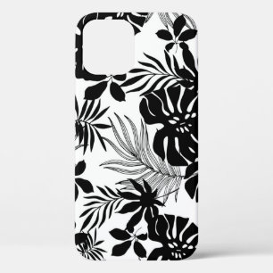 Schwarz-weiße Tropen: Silhouetten der Natur Case-Mate iPhone Hülle