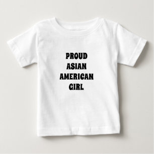 Schwarz-weiße Typografie des amerikanischen Mädche Baby T-shirt