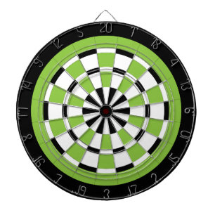 Schwarz-weiße und Limone Dartboard Dartscheibe