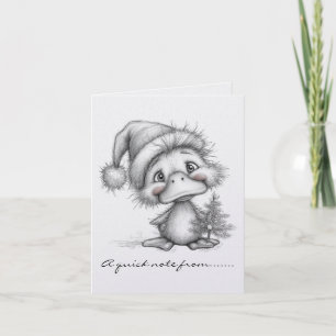 Schwarz-Weiße Weihnachtsente