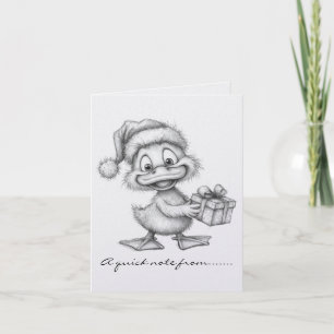 Schwarz-Weiße Weihnachtsente
