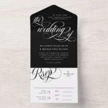Schwarz-weiße Wirbel Hochzeit