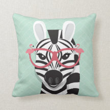 Schwarz-weiße Zebra mit rosa Flamingo-Sonnenbrille