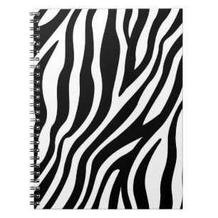 Schwarz-weiße Zebra Print Notizblock
