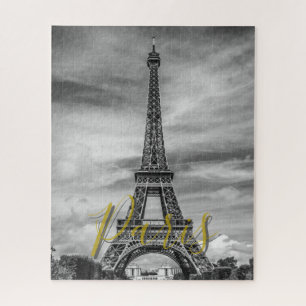 Schwarz-weißen Eiffelturm Paris Frankreich