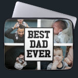 Schwarz-weißer bester Vater je benutzerdefiniertes Laptopschutzhülle<br><div class="desc">Dies ist ein Schwarz-weißer Best Vater je Custom Foto Picture Laptop Sleeve!</div>
