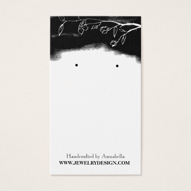 Schwarz-weißer Blumenschmuck (Vorderseite)