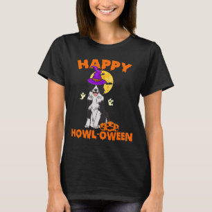 Schwarz-weißer Border Collie-Hexenhund glücklich T-Shirt