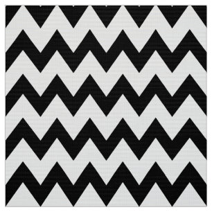 Schwarz-weißer Chevron-Bezugsstoff Stoff