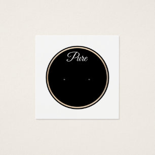 Schwarz-weißer Circle Stud Earring Display Holder