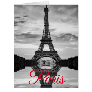 Schwarz-weißer Eiffelturm Paris - Europa