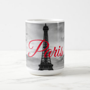 Schwarz-weißer Eiffelturm Paris - Europa Kaffeetasse