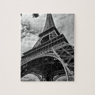 Schwarz-weißer Eiffelturm Paris Europa Reisen