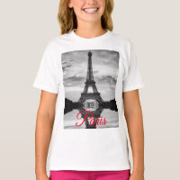Schwarz-weißer Eiffelturm Paris - Europa