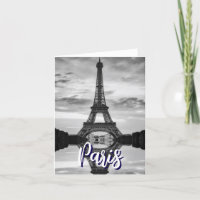 Schwarz-weißer Eiffelturm Paris Liebe Stadtrundgan