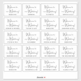 Schwarz-weißer Empfang von benutzerdefinierten Hoc Aufkleber