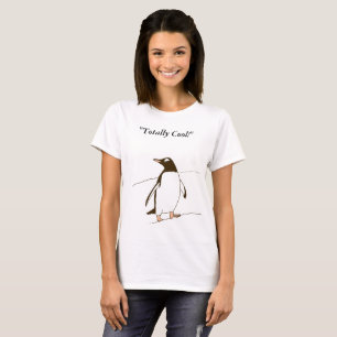 Schwarz-weißer Gentoo-Pinguin T-Shirt