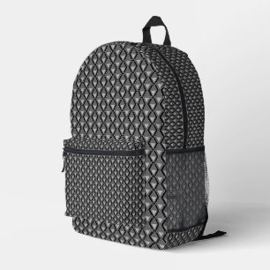 Schwarz-weißer geometrischer Deko Bedruckter Rucksack