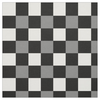 Schwarz-weißer Gingham-kariertes Muster Stoff
