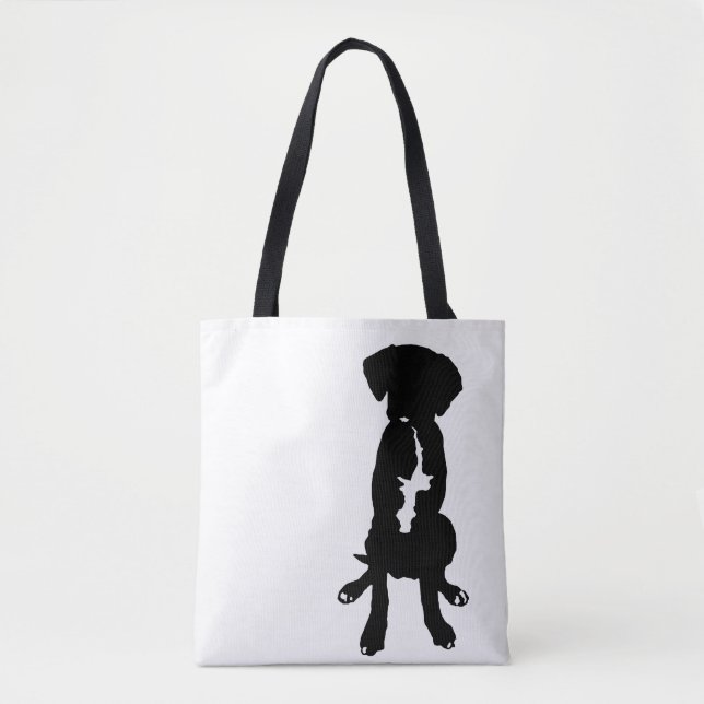 Schwarz-weißer großer tasche (Vorderseite)
