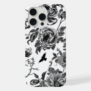 Schwarz-weißer Halloween-Schutz für iPhone 15 Pro Max Hülle