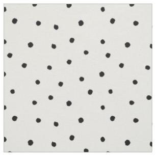 Schwarz-weißer kleiner Dot Brush Circle Drucken M Stoff