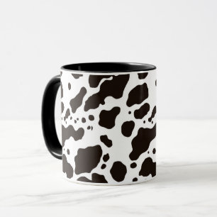 Schwarz-weißer Kuhdruck-Kaffeebecher Tasse