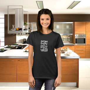 Schwarz-weißer Lebenslauf T-Shirt
