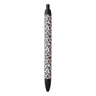 Schwarz-weißer Leopard-          PrintPen Kugelschreiber