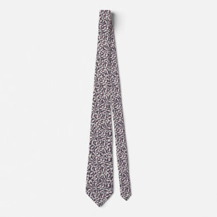 Schwarz-weißer Leoparden-Tierdruck Herren-Tie für  Krawatte