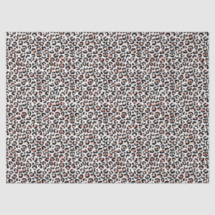 Schwarz-weißer Leopardendruck in Rosa Seidenpapier