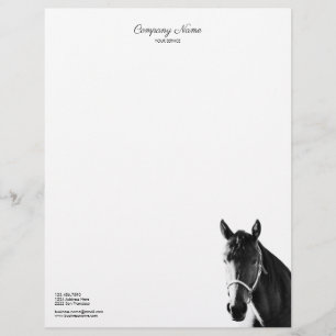 Schwarz-weißer Letterhead Briefbogen