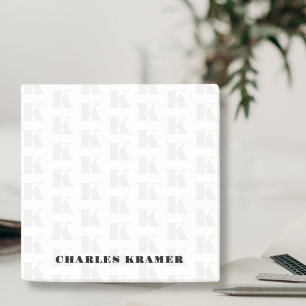 Schwarz-weißer, moderner, fettformatiger Anfangsbu Post-it Klebezettel