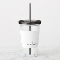 Schwarz-weißer Name für das Girl-Monogramm