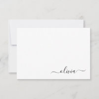 Schwarz-weißer Name für das Girl-Monogramm