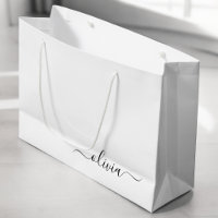 Schwarz-weißer Name für das Girl-Monogramm