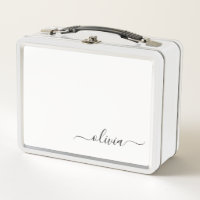 Schwarz-weißer Name für das Girl-Monogramm