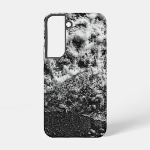 Schwarz-weißer Ozeanwellen-Handyhülle Samsung Galaxy Hülle