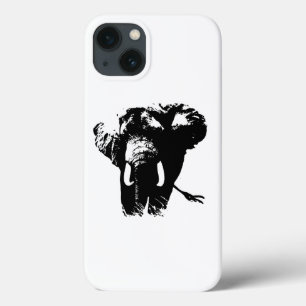 Schwarz-weißer Pop Art Elephant Case-Mate iPhone Hülle