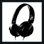 Schwarz-weißer Pop Art-Headphone Poster<br><div class="desc">Hip Hop,  R&B,  Rock,  Heavy Metal,  Techno,  Punk,  Rap,  Classic,  African American,  Jazz... . Wir Liebe,  wir Liebe hören CDs,  Radio. Genießen Sie das Betrachten von Videoklippen,  Mixen,  Remixen,  Covers.</div>